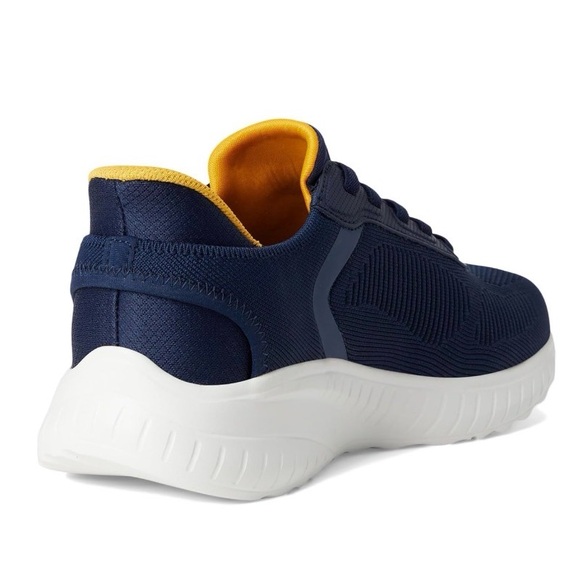 Skechers Men\'s Squad Chaos Slip-ins Memory Foam Sneakers Navy Blue Shoe Size 7.5 main image 5
